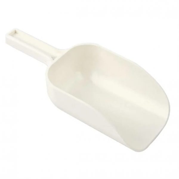 White Plastic Ice Scoop - Large