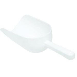 White Plastic Ice Scoop - Small