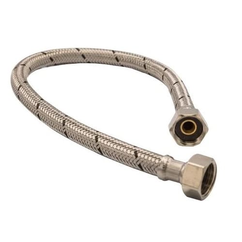 1.0m Stainless Steel Water Inlet Hose (WRAS Approved)
