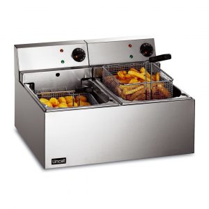 Twin Tank Countertop Fryer - Twin Basket
